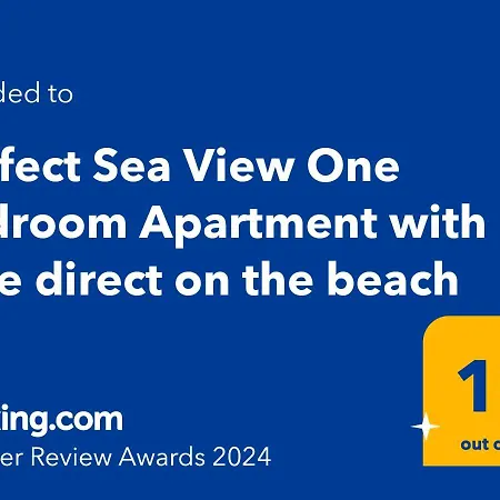 Perfect Sea View One Bedroom With Gate Direct On The